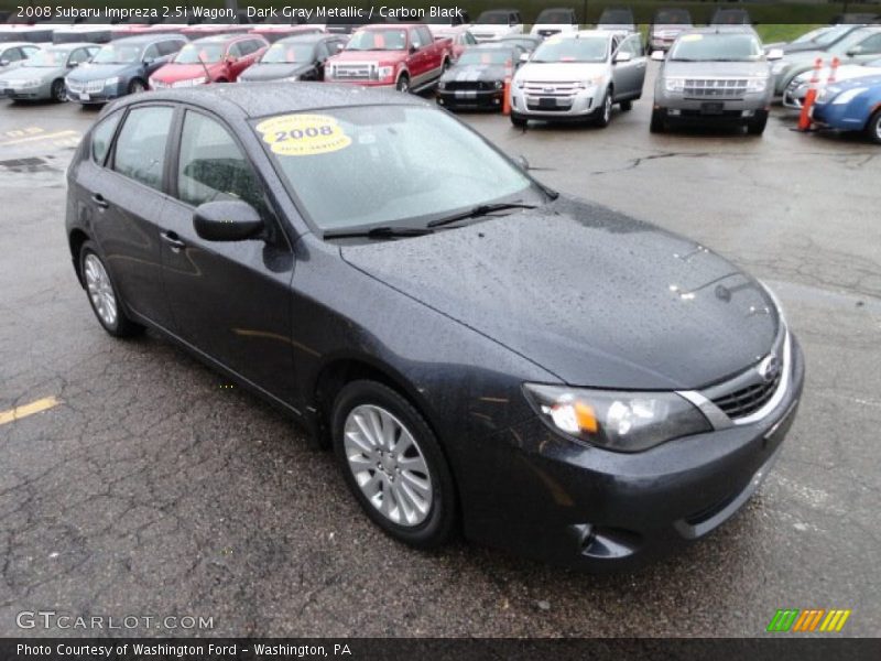 Dark Gray Metallic / Carbon Black 2008 Subaru Impreza 2.5i Wagon