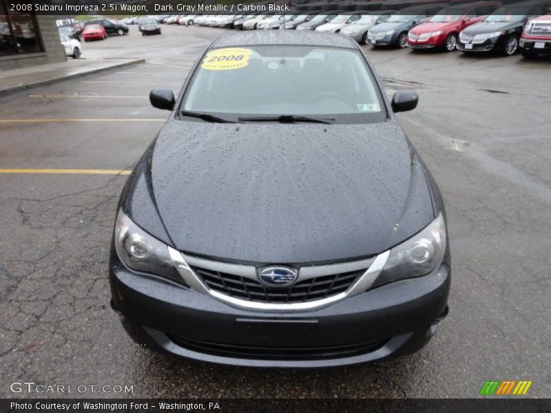 Dark Gray Metallic / Carbon Black 2008 Subaru Impreza 2.5i Wagon