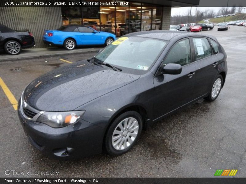 Dark Gray Metallic / Carbon Black 2008 Subaru Impreza 2.5i Wagon