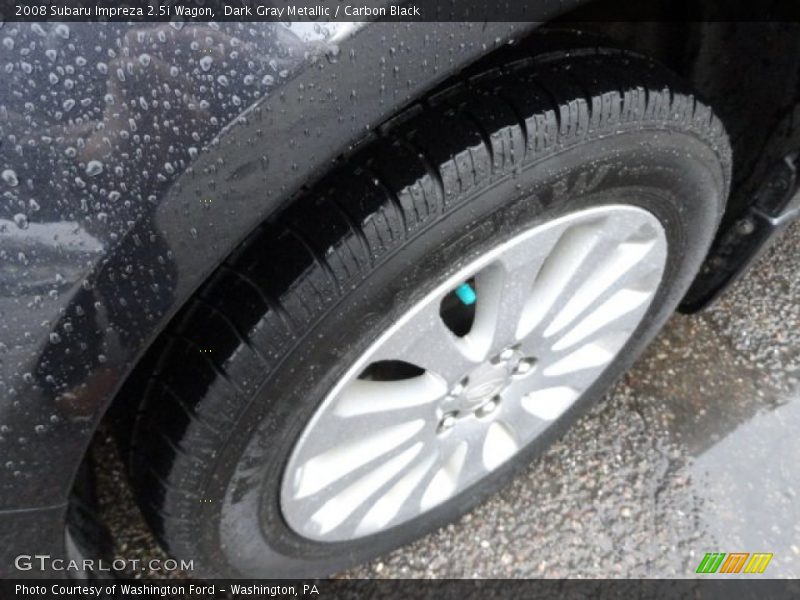 Dark Gray Metallic / Carbon Black 2008 Subaru Impreza 2.5i Wagon