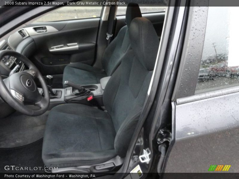Dark Gray Metallic / Carbon Black 2008 Subaru Impreza 2.5i Wagon