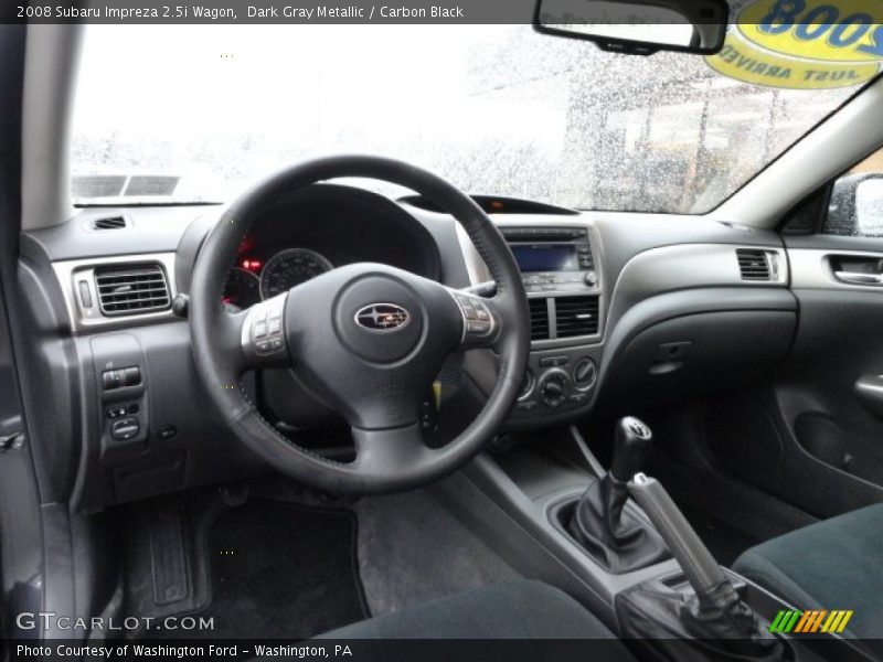 Dark Gray Metallic / Carbon Black 2008 Subaru Impreza 2.5i Wagon