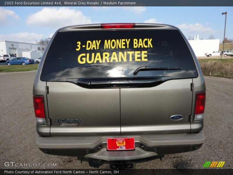 Mineral Grey Metallic / Medium Parchment 2003 Ford Excursion Limited 4x4
