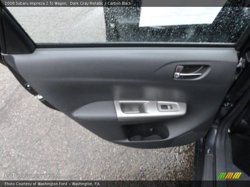 Dark Gray Metallic / Carbon Black 2008 Subaru Impreza 2.5i Wagon