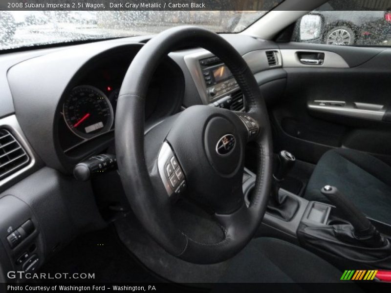 Dark Gray Metallic / Carbon Black 2008 Subaru Impreza 2.5i Wagon