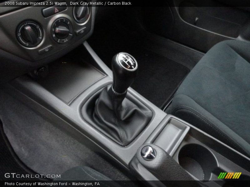 Dark Gray Metallic / Carbon Black 2008 Subaru Impreza 2.5i Wagon