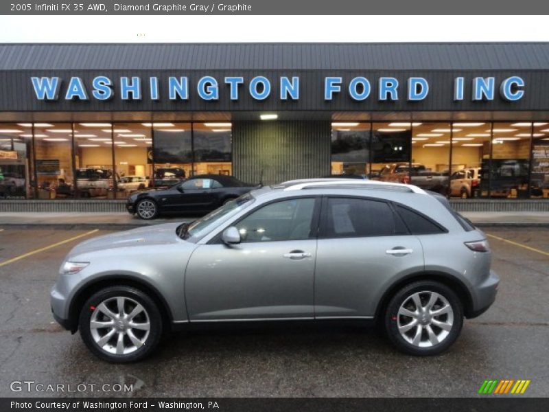 Diamond Graphite Gray / Graphite 2005 Infiniti FX 35 AWD