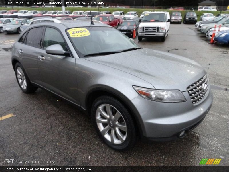 Diamond Graphite Gray / Graphite 2005 Infiniti FX 35 AWD