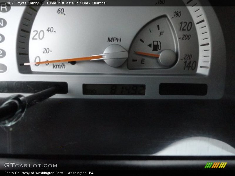 Lunar Mist Metallic / Dark Charcoal 2002 Toyota Camry SE