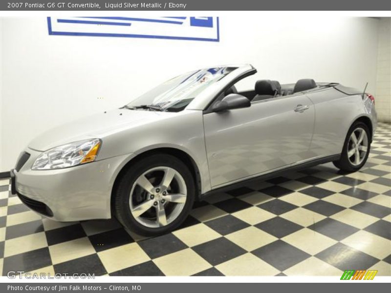 Liquid Silver Metallic / Ebony 2007 Pontiac G6 GT Convertible