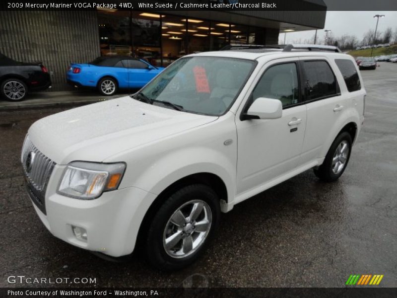 White Suede / Cashmere Leather/Charcoal Black 2009 Mercury Mariner VOGA Package 4WD