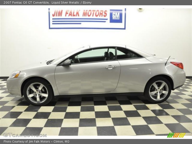 Liquid Silver Metallic / Ebony 2007 Pontiac G6 GT Convertible