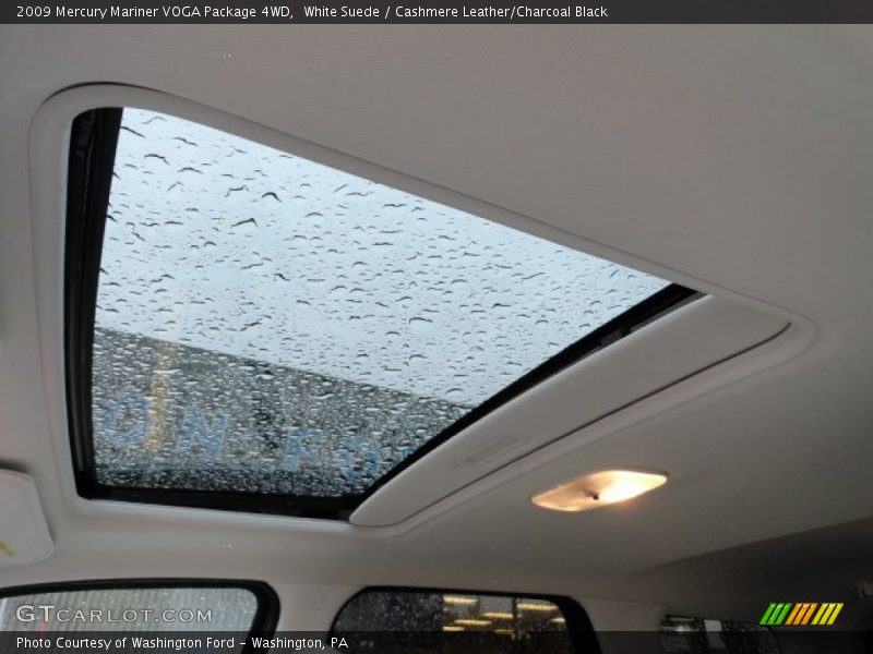 White Suede / Cashmere Leather/Charcoal Black 2009 Mercury Mariner VOGA Package 4WD