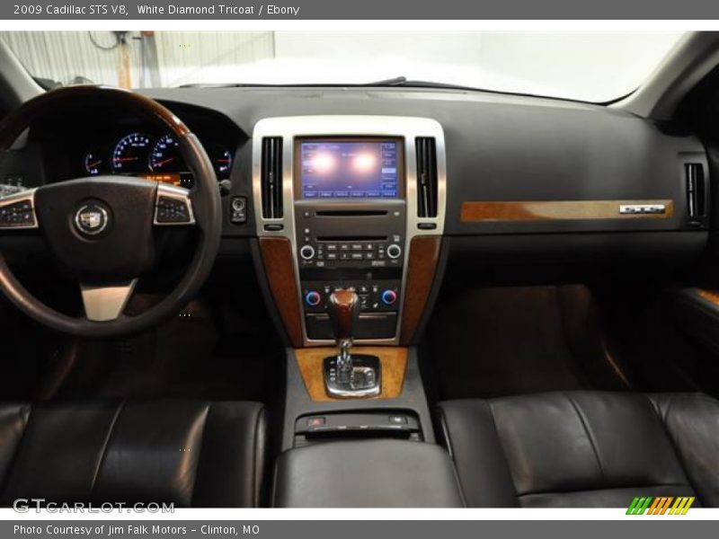 White Diamond Tricoat / Ebony 2009 Cadillac STS V8