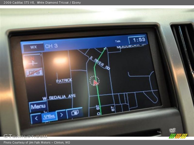 White Diamond Tricoat / Ebony 2009 Cadillac STS V8