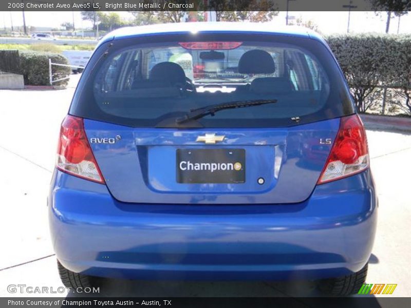 Bright Blue Metallic / Charcoal 2008 Chevrolet Aveo Aveo5 LS