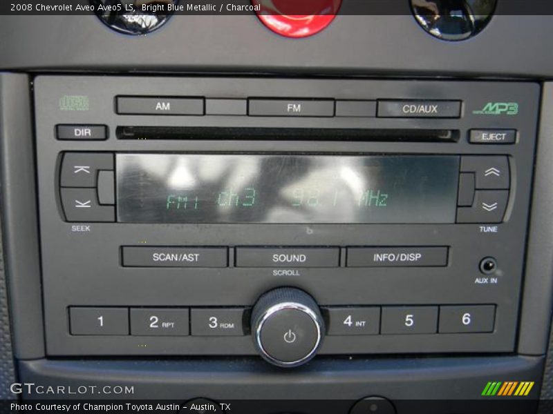 Bright Blue Metallic / Charcoal 2008 Chevrolet Aveo Aveo5 LS