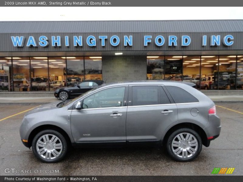 Sterling Grey Metallic / Ebony Black 2009 Lincoln MKX AWD