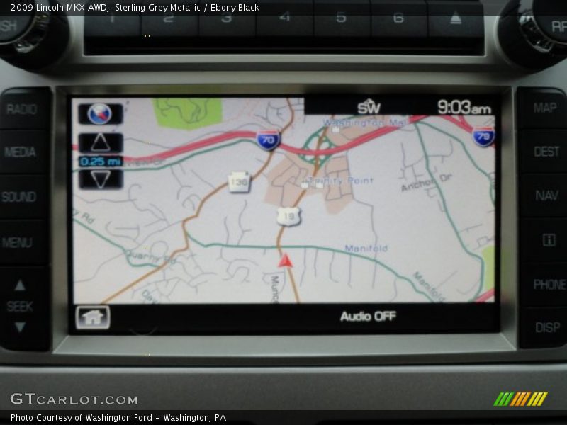 Sterling Grey Metallic / Ebony Black 2009 Lincoln MKX AWD