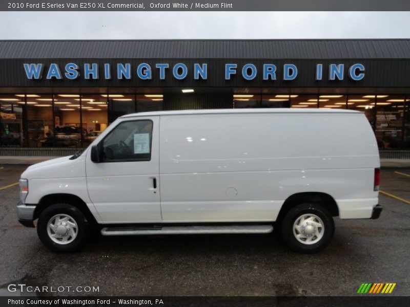 Oxford White / Medium Flint 2010 Ford E Series Van E250 XL Commericial