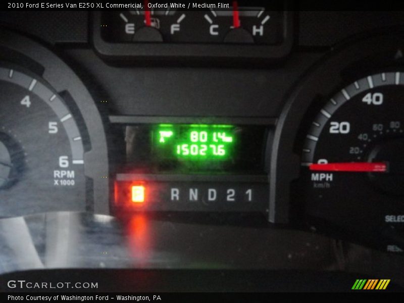 Oxford White / Medium Flint 2010 Ford E Series Van E250 XL Commericial