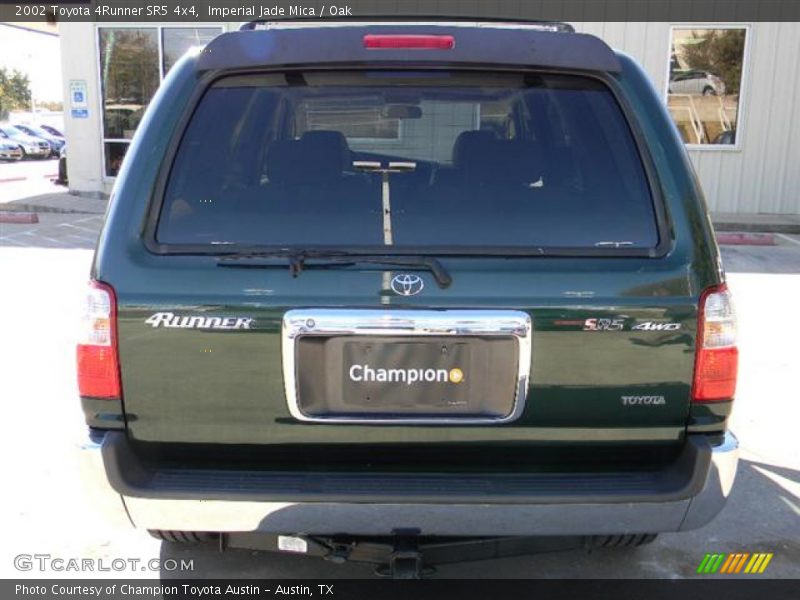Imperial Jade Mica / Oak 2002 Toyota 4Runner SR5 4x4