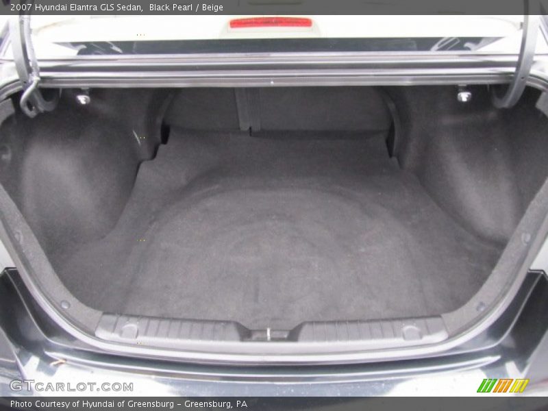 Black Pearl / Beige 2007 Hyundai Elantra GLS Sedan