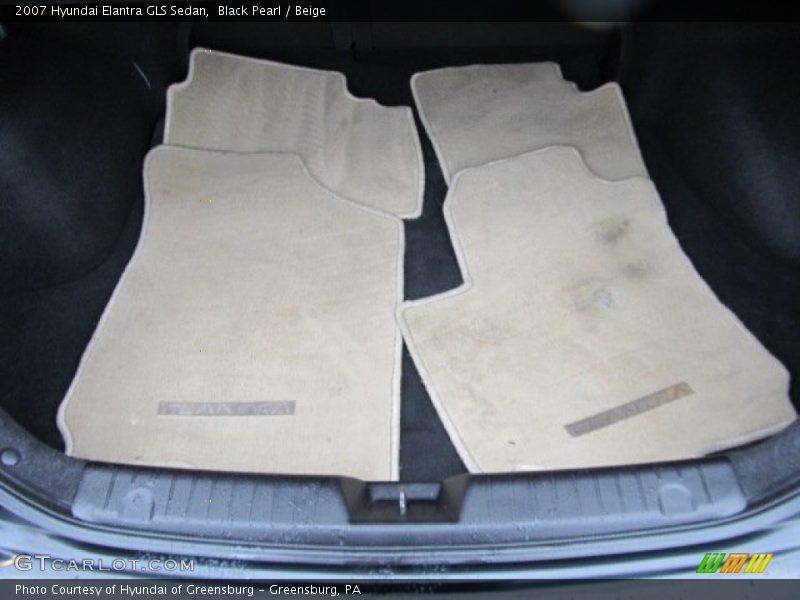 Black Pearl / Beige 2007 Hyundai Elantra GLS Sedan