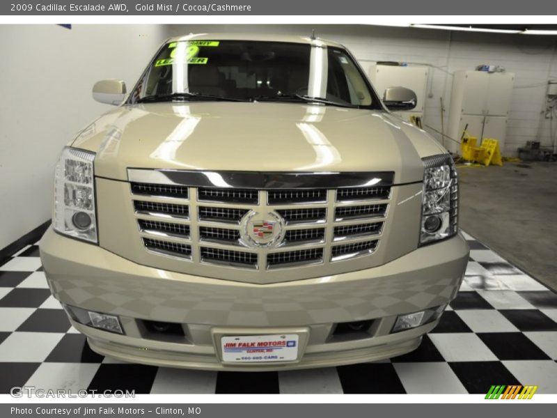 Gold Mist / Cocoa/Cashmere 2009 Cadillac Escalade AWD