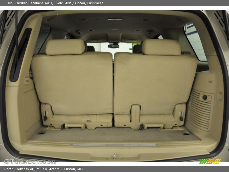 Gold Mist / Cocoa/Cashmere 2009 Cadillac Escalade AWD