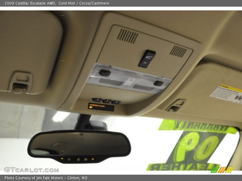 Gold Mist / Cocoa/Cashmere 2009 Cadillac Escalade AWD