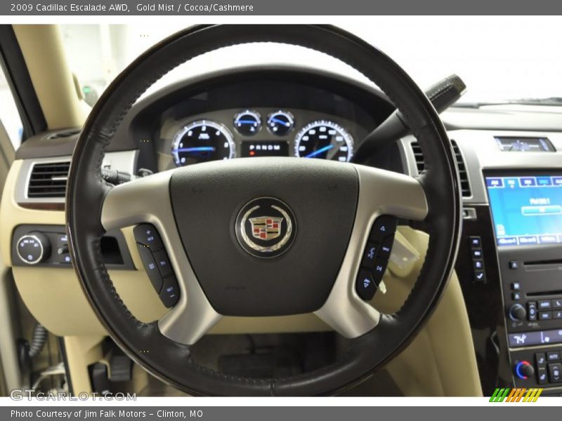 Gold Mist / Cocoa/Cashmere 2009 Cadillac Escalade AWD