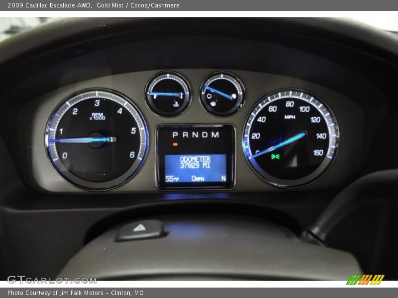Gold Mist / Cocoa/Cashmere 2009 Cadillac Escalade AWD