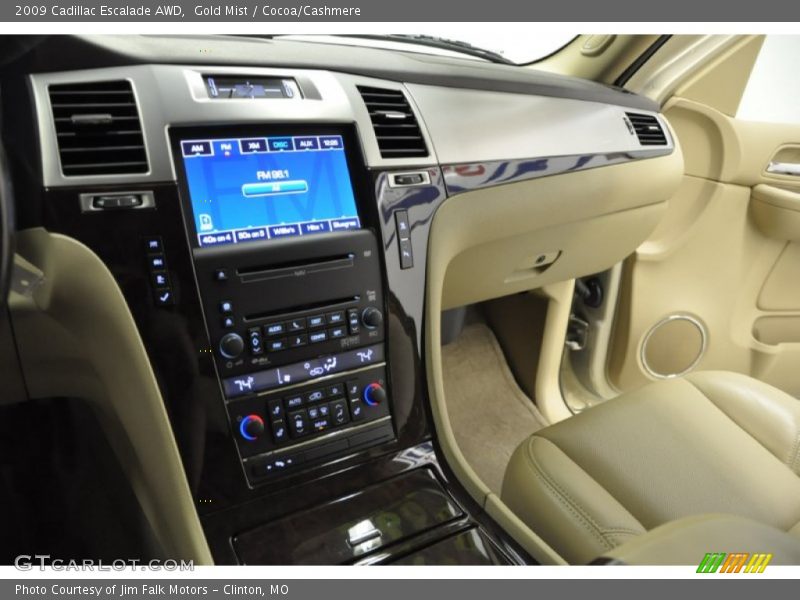 Gold Mist / Cocoa/Cashmere 2009 Cadillac Escalade AWD