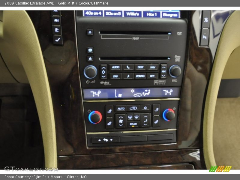 Gold Mist / Cocoa/Cashmere 2009 Cadillac Escalade AWD
