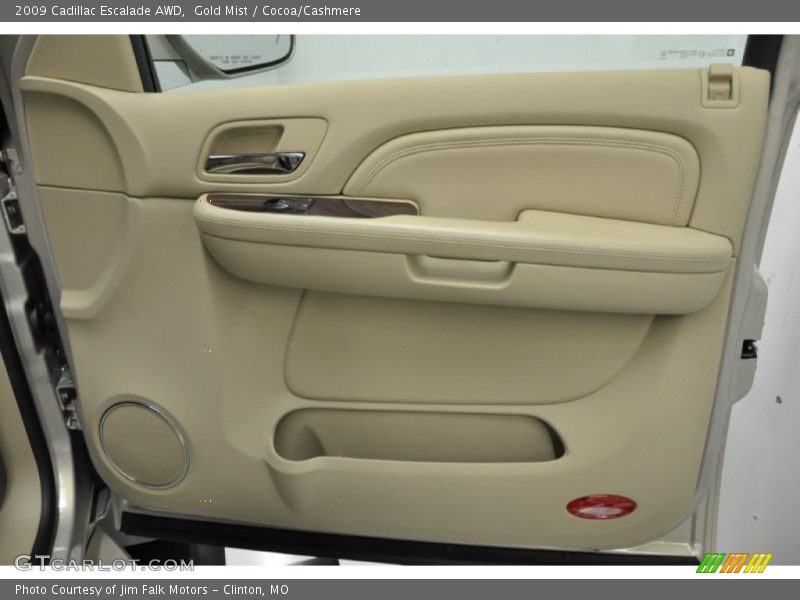 Gold Mist / Cocoa/Cashmere 2009 Cadillac Escalade AWD