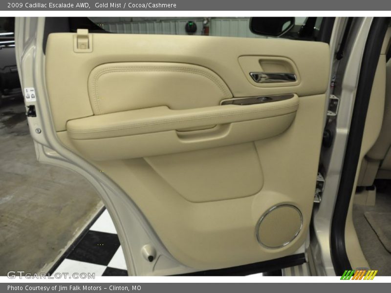Gold Mist / Cocoa/Cashmere 2009 Cadillac Escalade AWD