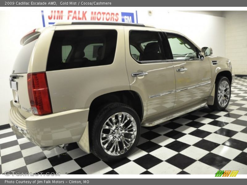 Gold Mist / Cocoa/Cashmere 2009 Cadillac Escalade AWD