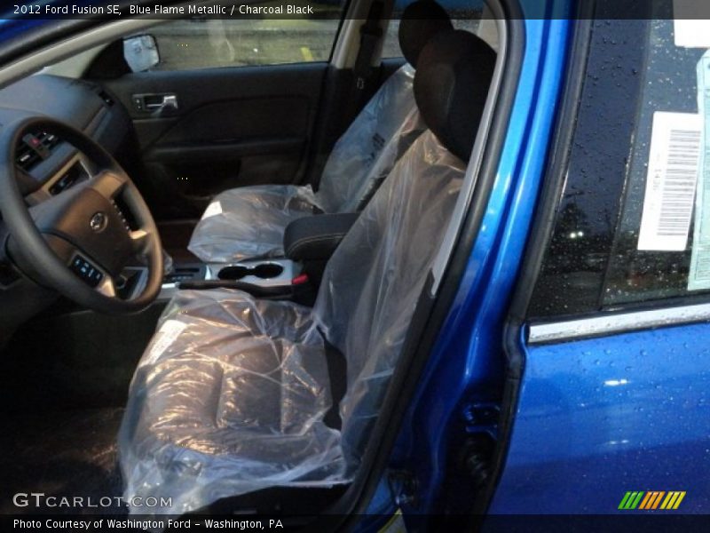 Blue Flame Metallic / Charcoal Black 2012 Ford Fusion SE