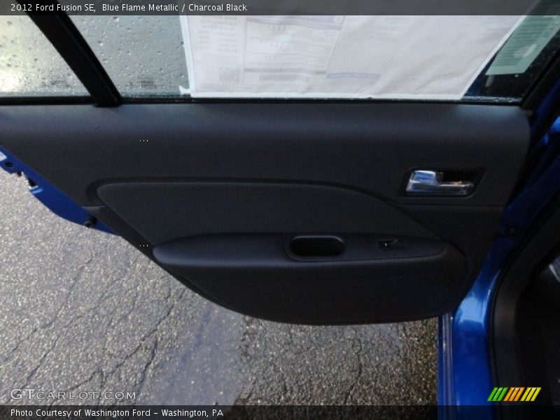 Blue Flame Metallic / Charcoal Black 2012 Ford Fusion SE