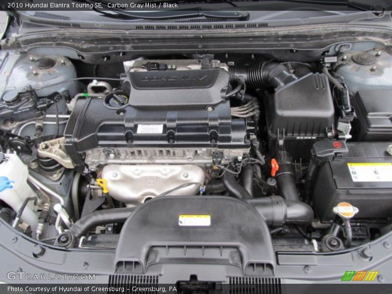  2010 Elantra Touring SE Engine - 2.0 Liter DOHC 16-Valve CVVT 4 Cylinder
