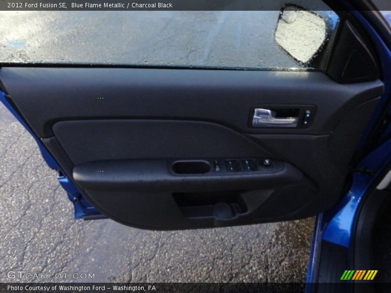 Blue Flame Metallic / Charcoal Black 2012 Ford Fusion SE