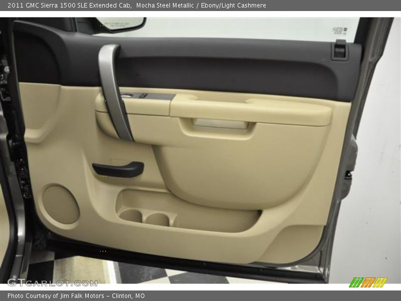 Mocha Steel Metallic / Ebony/Light Cashmere 2011 GMC Sierra 1500 SLE Extended Cab