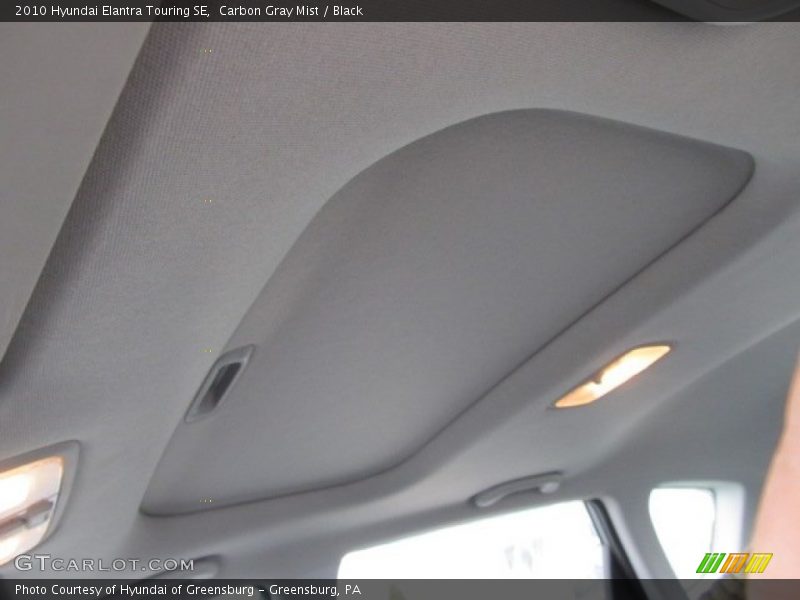 Sunroof of 2010 Elantra Touring SE