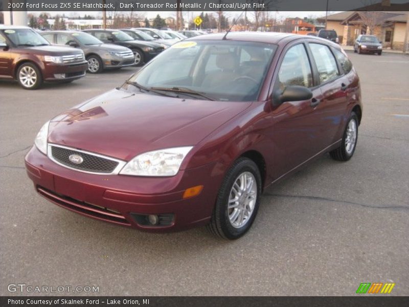 Dark Toreador Red Metallic / Charcoal/Light Flint 2007 Ford Focus ZX5 SE Hatchback