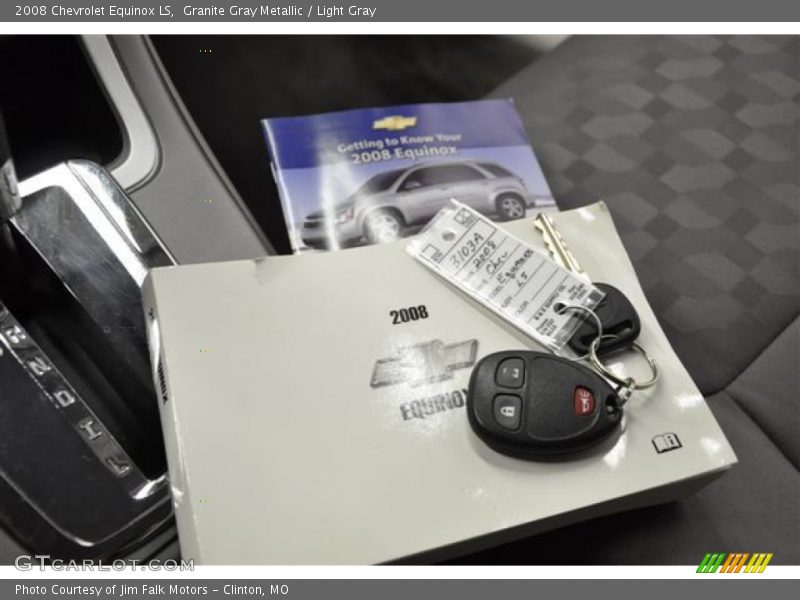 Granite Gray Metallic / Light Gray 2008 Chevrolet Equinox LS