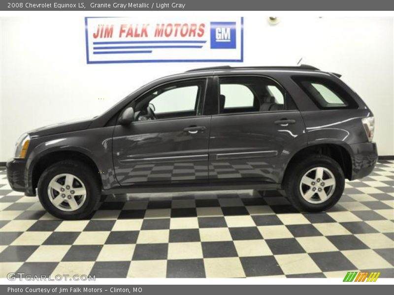 Granite Gray Metallic / Light Gray 2008 Chevrolet Equinox LS