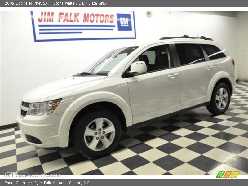 Stone White / Dark Slate Gray 2009 Dodge Journey SXT