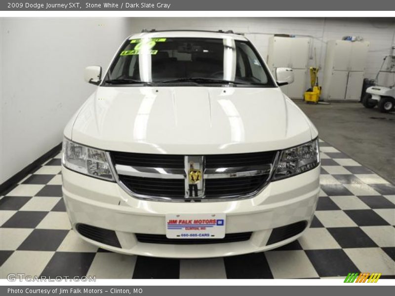 Stone White / Dark Slate Gray 2009 Dodge Journey SXT