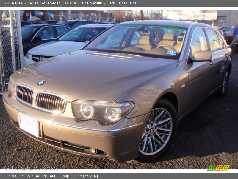 Kalahari Beige Metallic / Dark Beige/Beige III 2004 BMW 7 Series 745Li Sedan